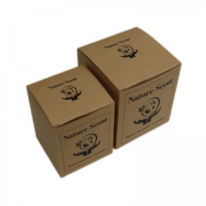 Trajnostne embalažne škatle iz kraft papirja Okolju prijazna škatla iz papirja za sveče
