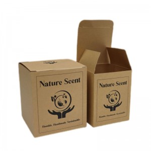 Kraft papír Fenntartható csomagolású dobozok Környezetbarát gyertyapapír doboz