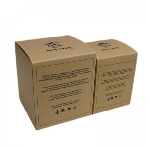 Kraft Paper Sustainable Packaging Boxes Էկո-բարեկամական մոմի թղթե տուփ