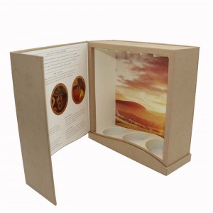 Luksuzna škatla/embalaža za vino, 4C in PMS, UV ali ofsetni tisk, žigosanje folije, reliefni tisk