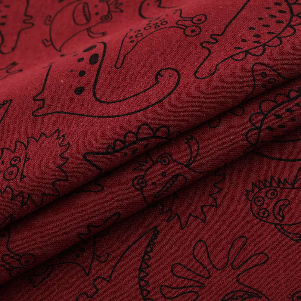 2022 مشهور 32S CVC Combed Cotton Polyester Knitted Print French fleece Fabric for Hoodies.نمايان تصوير