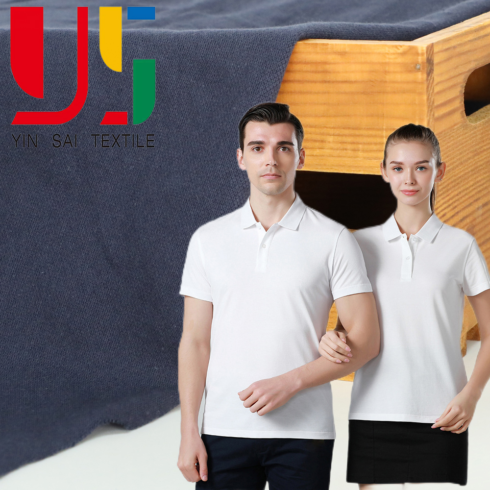 high quality soft and comfortable 100%cotton pique knitted fabric for polo shirt