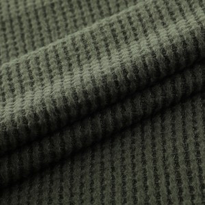 96/4 Polyester Elastane Fabric Brushed Midum Weight Waffle Fabric for Winter Clothes