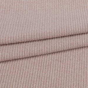 65%polyester 30%rayon 5%spandex lurex rib fabric