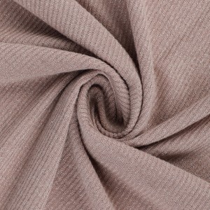 65% polyester 30% rayon 5% spandex lurex rib fabric