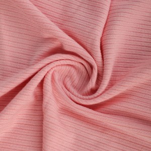 90%rayon 10%spandex 4X2 knitted rib fabric