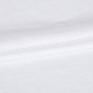 Dizajni me shumicë në magazinë pëlhurë pambuku teke triko me cilësi të lartë për rroba bluzash