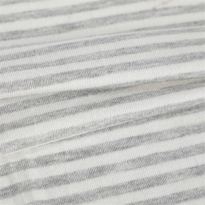 100% rayon stripe benang dicelup kain jersey tunggal