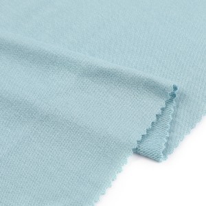 High quality good shrinkage 96%rayon/4%spandex stretch french terry fabric