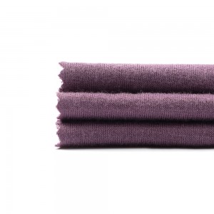 Tissu tricoté à haute élasticité et bonne rétraction 73% rayonne/23 polyester/4% spandex éponge française