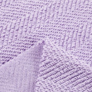 Hoodies အတွက် 100% Cotton Brushed French Terry Knitted Fabric လေးလံသော အင်္ကျီ