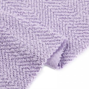 Swiere 100% katoen geborsteld Frânsk terry gebreide stof foar hoodies sweater