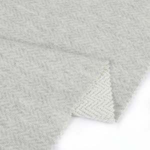 Tecido felpudo francês de poliéster de algodão pesado personaliza design para suéter