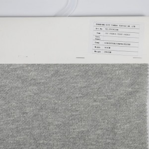 Srednja težina prilagođena boja Različite boje CVC 60%C 40%P pamuk poliester francuski frotir pletena tkanina za dukserice