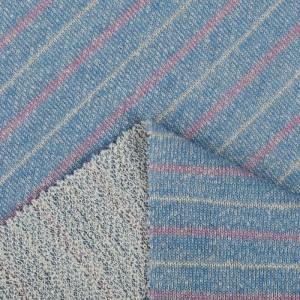 French Terry Fabric menyesuaikan warna kain rajut bahan baku tekstil kain rajut cvc untuk pakaian olahraga hoodie