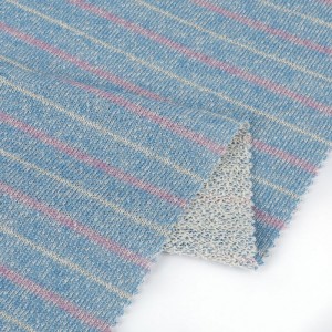 French Terry Tyg anpassade färger stickat tyg textil råmaterial cvc stickat tyg för hoodie sweatsuit
