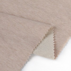 Гарантована якість Французька махрова флісова тканина CVC Поліестерова бавовняна толстовка з капюшоном Махрова флісова тканина CVC