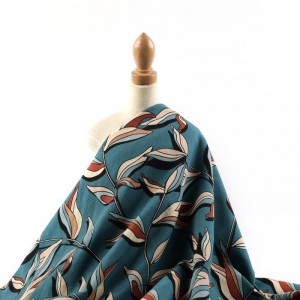 Keenitaanka Warshada Shiinaha oo Tayo Sare leh Daabacan 95 Cudbi 5 Spandex Fabric Jersey Daabac suuf