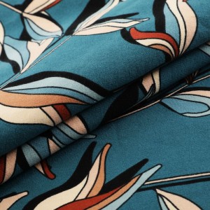 China Factory Supply High Quality Printed 95 Cotton 5 Spandex Fabric Jersey Print Cotton Fabric