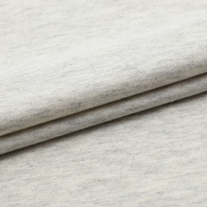 Heather grey 73%rayon/23polyester/4%spandex RT french terry knitted stretch fabric for sweater