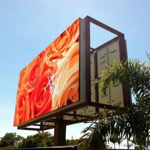 LED Full Color Display Outdoor Waterproof Iron Cabinet Mei doar P6 P8 P10