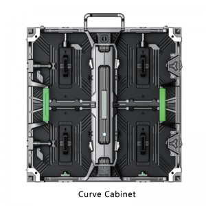 የማስታወቂያ LED ማሳያ Die Casting Aluminum Cabinet 500*500MM LEDS ለ 250*250MM ሞጁል መጠን