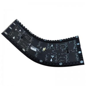 Fullfärg P4 Flexibel LED Display Modul Mjuk böjd LED-skärm Panel Board