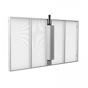 Indoor P3.91-P7.8 Transparent LED Glass Display 500x1000mm Film Panels Strip Grid Sign