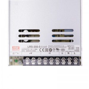 Fonte de alimentação do interruptor LED de saída única Meanwell LRS-350-5 5V 60A