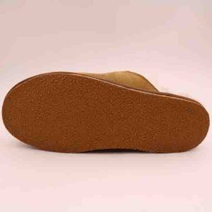 Pantofla prej lëkure delesh për meshkuj me shollë të lehtë gome