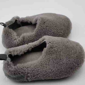 Haute qualité pour chaussures classiques en cuir véritable et en peau de mouton mocassins d'hiver chauds à doublure en laine