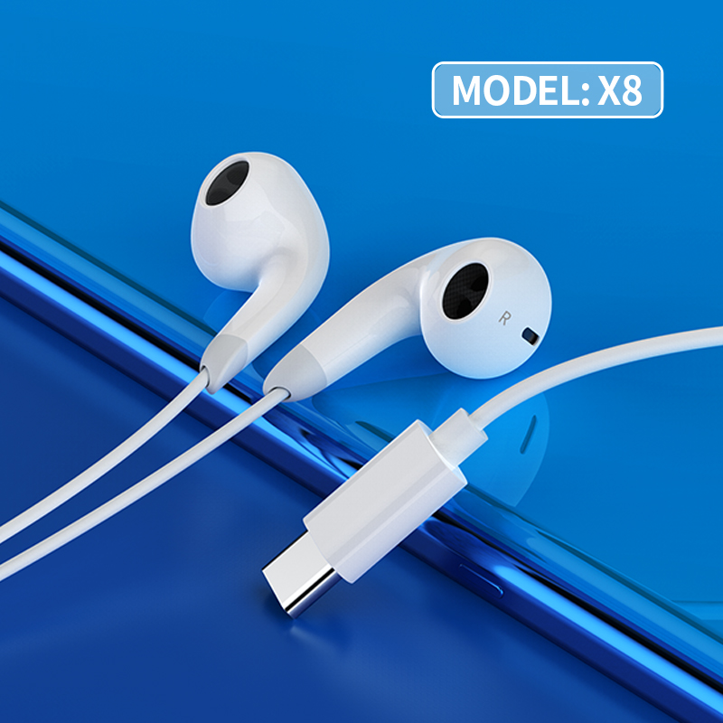 Hi-Fi Dac Digital Stereo in Ear Wired Headset USB Type C heyrnartól Yison X8