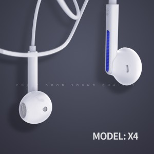 Yison-X4 3,5 mm Jak Kulak İçi Kablolu Kulaklık için Kulaklık