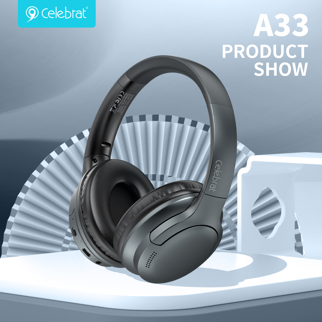 Ακουστικά Bluetooth Celebrat A33 ANC για μείωση θορύβου