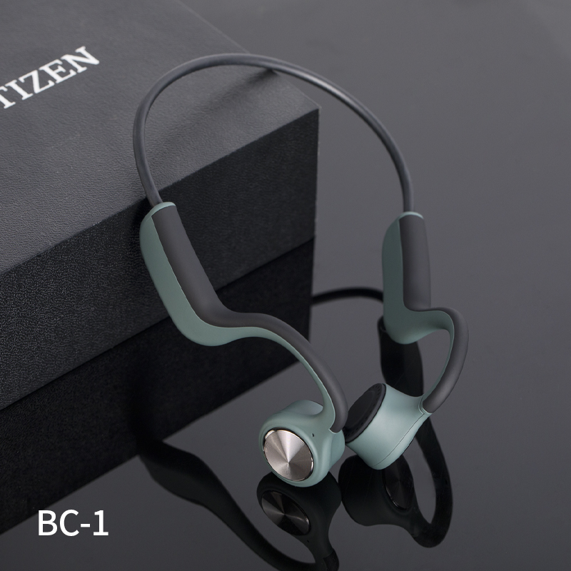 Geriausiai parduodamos BT 5.0 kaulinio laidumo ausinės su mikrofonu, vandeniui atsparios belaidės ausinės, skirtos BC-1