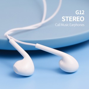 Distributur Celebrat G12 Wasla Ġdida Stylish in-ear Earphone