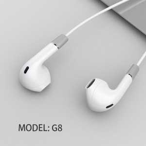 ໂຮງງານຜະລິດ YISON G8 Wired Earphones Earbud Headset With Mic Mobile Phone