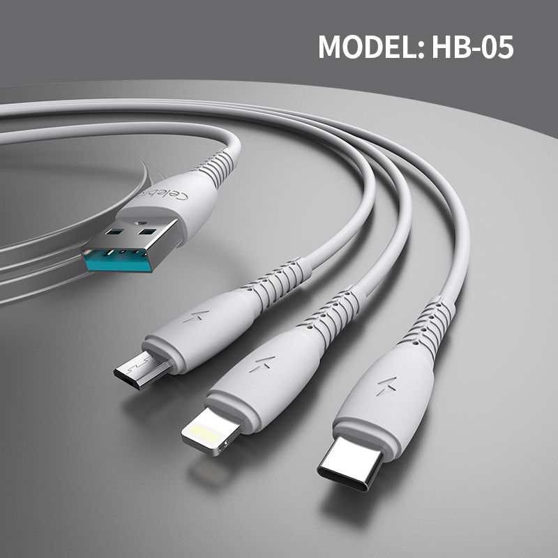 Заводська ціна USB-кабель для зарядки 3 в 1 для IOS Type-c Android