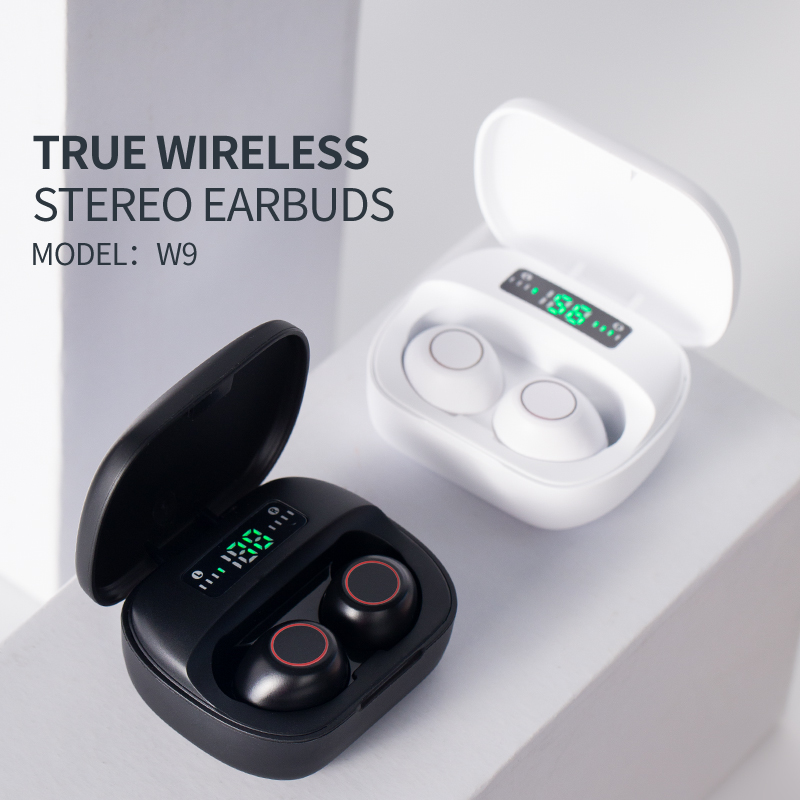 Yison New Arrival True Wireless Earbuds TWS W9 Untuk Imej Pilihan Borong