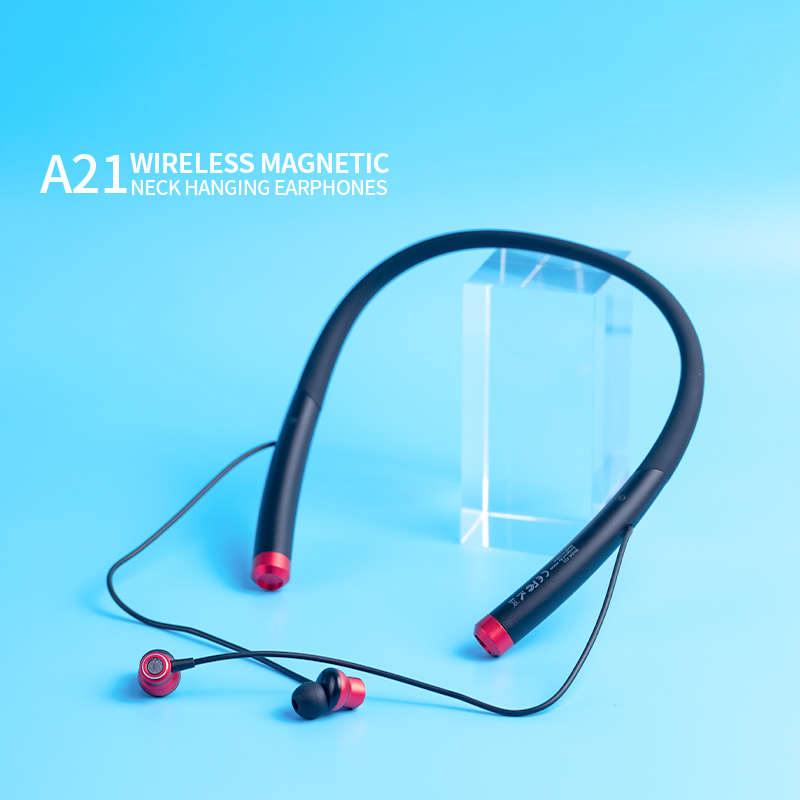 Banda de coll d'auriculars sense fil d'alta qualitat Celebrat A21 per a esports, auriculars intel·ligents sense fil per a adults