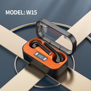 Sărbătoriți căștile premium TWS wireless W15 de vânzare la cald pentru distribuitor