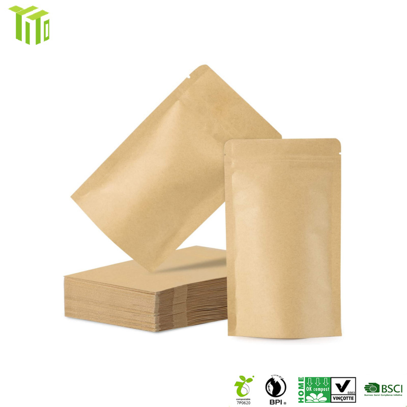 Compostable Kraft Paper Pounch Pabrik |YITO