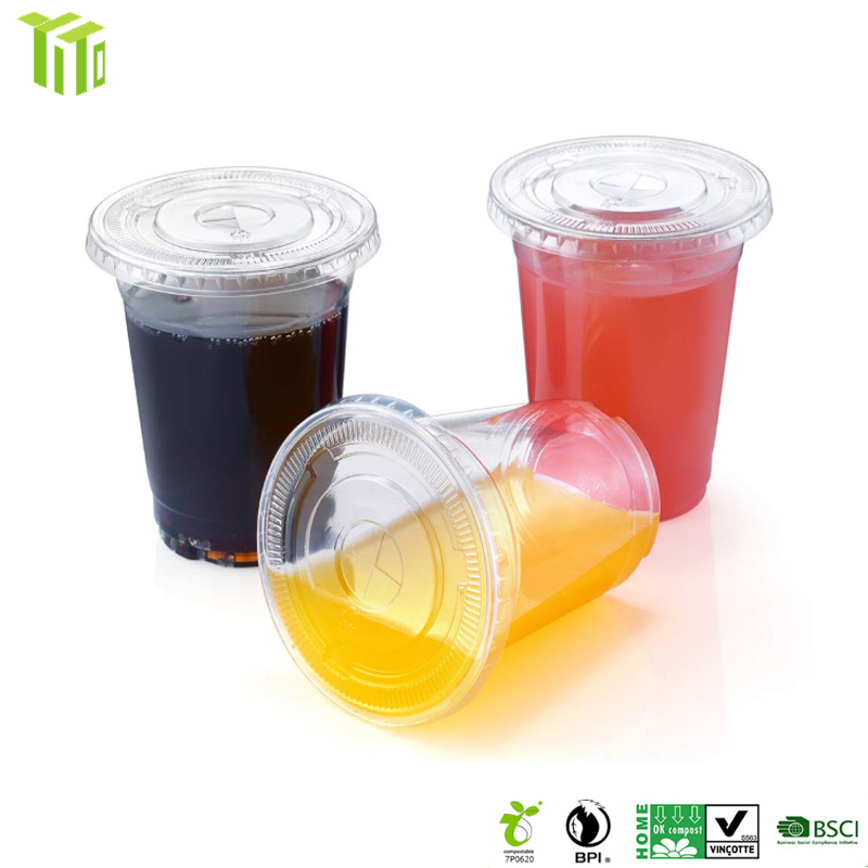 Tasses compostables a granel Tasses PLA Biodegradables fabricants de gots d'un sol ús |YITO