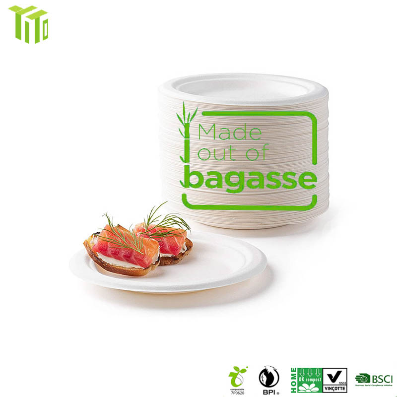 Compostable bagasse container ukutya itreyi Factory Amaxabiso |YITO