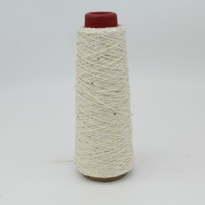 Factory Wholesale Fancy 100% Cotton Thread with Sequin Sequins Yarn for Knitting