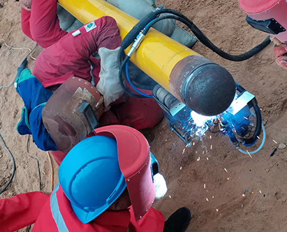 On-site application of the small pipe of CNPC