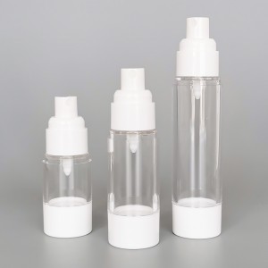 15ml 30ml 50ml 100ml vakuuminis plastikinis aliuminio kosmetinis Airless Bottle veido kremas beorio purškimo pompos buteliukas