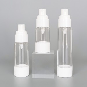 15ml 30ml 50ml 100ml vakuum Plast aluminium kosmetika Airless Bottle ansiktskräm högtrycksspruta pumpflaska