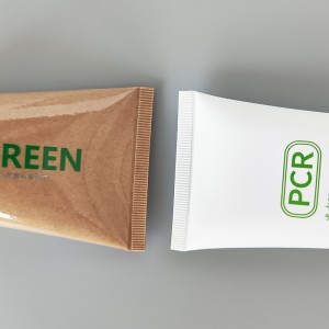 Emballage Ansigtsrensning Body Lotion Spa Kosmetisk Tube Miljøvenlig 100 % genbrugs PCR kosmetisk emballagebeholder