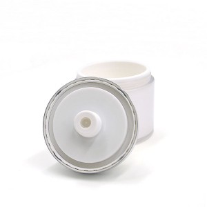 Cilindro 15g 30g 50g frasco de bomba sen aire recargable vacío personalizado 30ml embalaje para el cuidado de la piel frasco de crema acrílico cosmético